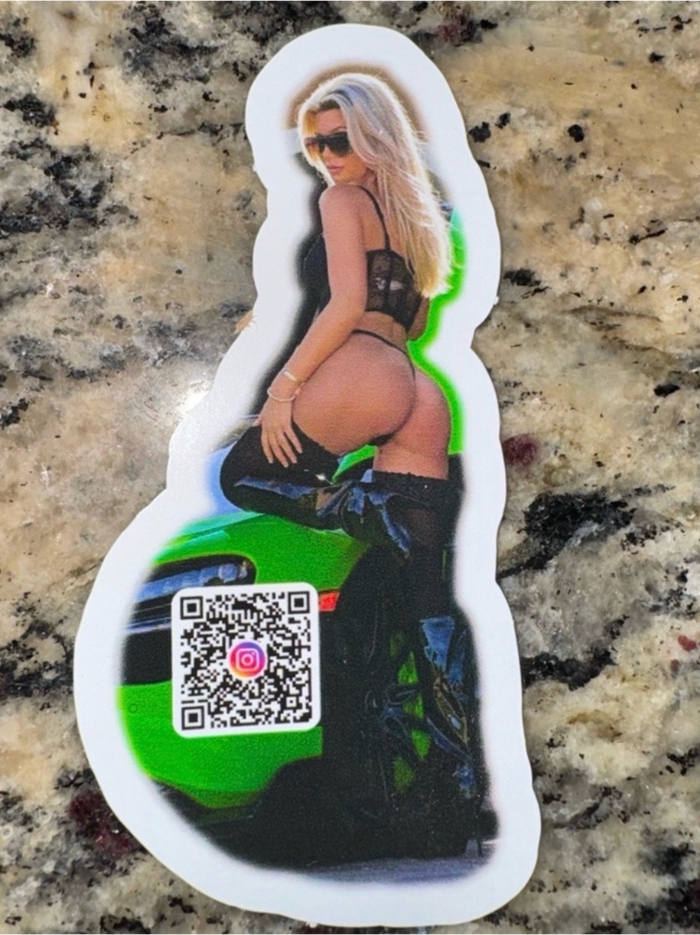Green Maya Allegra sticker